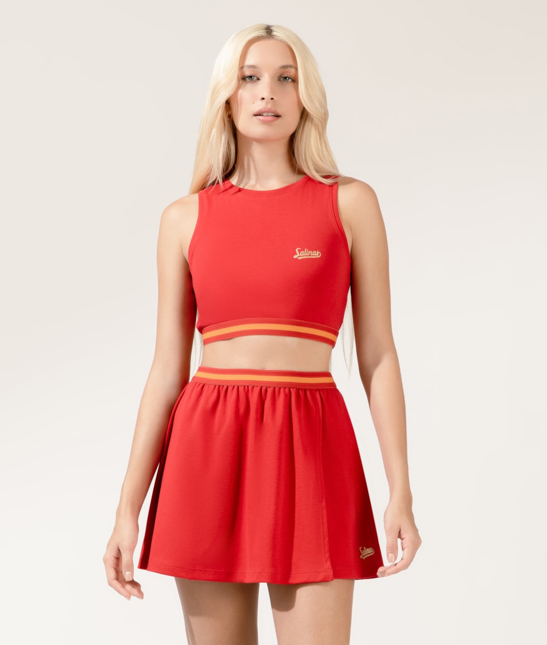Top Sporty Elastico Vermelho