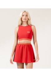 Top Sporty Elastico Vermelho