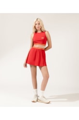Top Sporty Elastico Vermelho