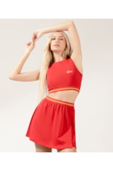 Top Sporty Elastico Vermelho