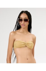 Top Tomara Que Caia Twist Hollywood Dourado