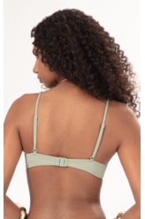 Top Triângulo Com Arco Comfort Essential Verde Oliva