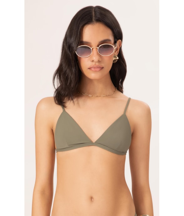 Top Triângulo Fixo Air Sense Verde Militar