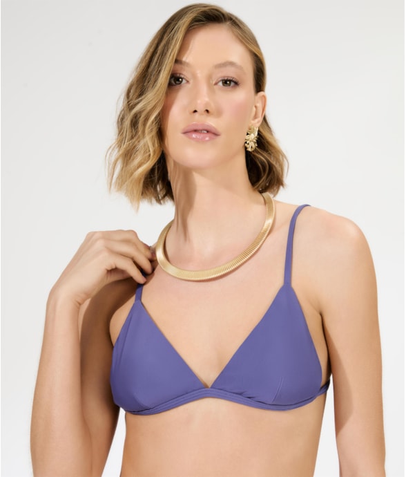 Top Triângulo Fixo Califórnia Old Purple
