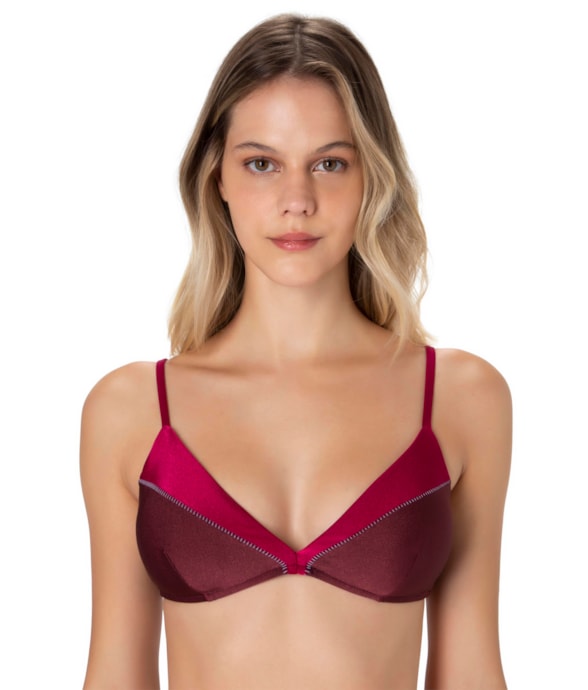 Top Triângulo Fixo Eos Pink