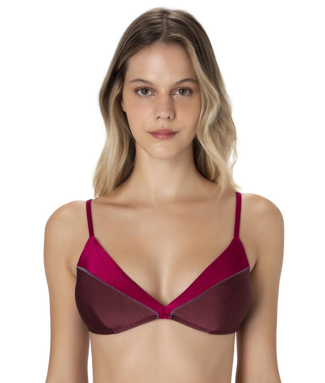 Top Triângulo Fixo Eos Pink