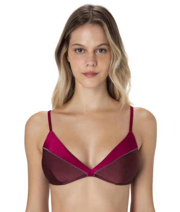 Top Triângulo Fixo Eos Pink