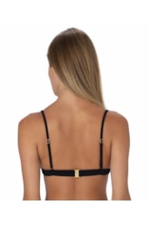 Top Triângulo Fixo Esmeralda Preto