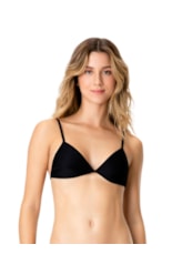 Top Triângulo Fixo Jacquard Preto