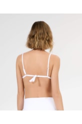 Top Triângulo Fixo Liso Blossom Branco