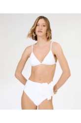Top Triângulo Fixo Liso Blossom Branco