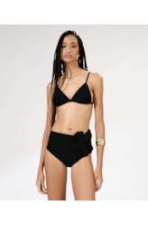 Top Triângulo Fixo Liso Blossom Preto
