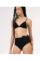 Top Triângulo Fixo Liso Blossom Preto