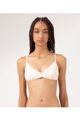 Top Triângulo Fixo Madras Off White