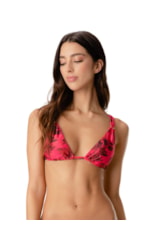 Top Triângulo Lenço Helicônia Pink