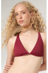 Top Triângulo Longo Allure Bordeaux