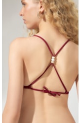 Top Triângulo Longo Allure Bordeaux