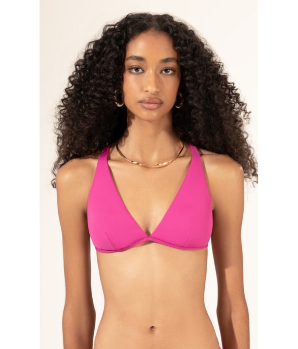 Top Triângulo Longo Gaia Pink