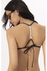 Top Triângulo Longo Gaia Preto