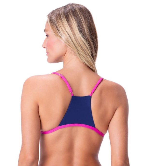 Top Triângulo Nadador Sporty Pink Rosa