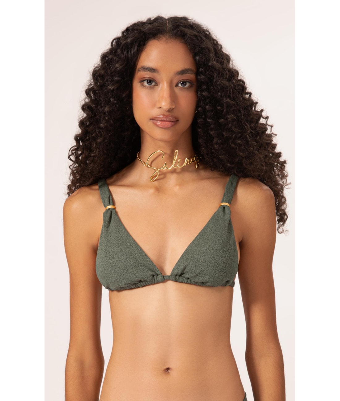 Top Triângulo Passador Bobby Verde Militar