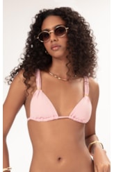 Top Triângulo Passador Fluid Rosa