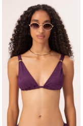 Top Triângulo Passador Nuage Roxo