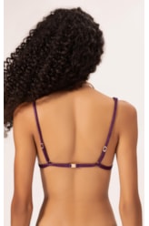 Top Triângulo Passador Nuage Roxo