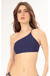 Top Um Ombro So Crepe Ocean Marinho
