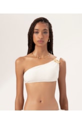 Top Um Ombro Só Jacquard Ibiza Off White