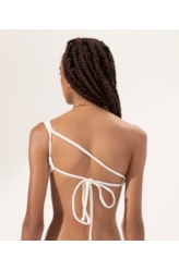 Top Um Ombro Só Jacquard Ibiza Off White