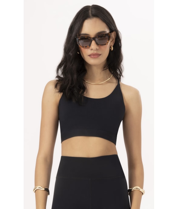 Top Wellness Alcas Poliamida Preto