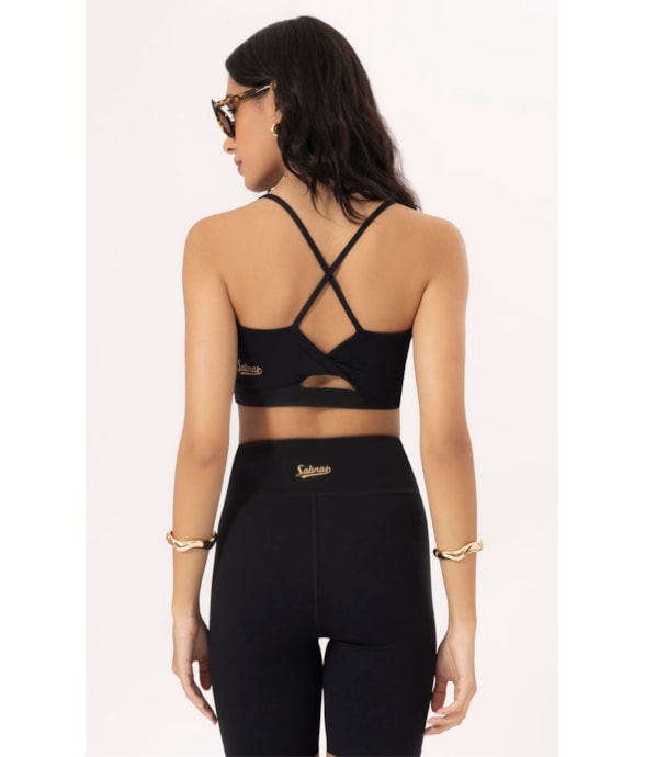 Top Wellness Alcas Poliamida Preto