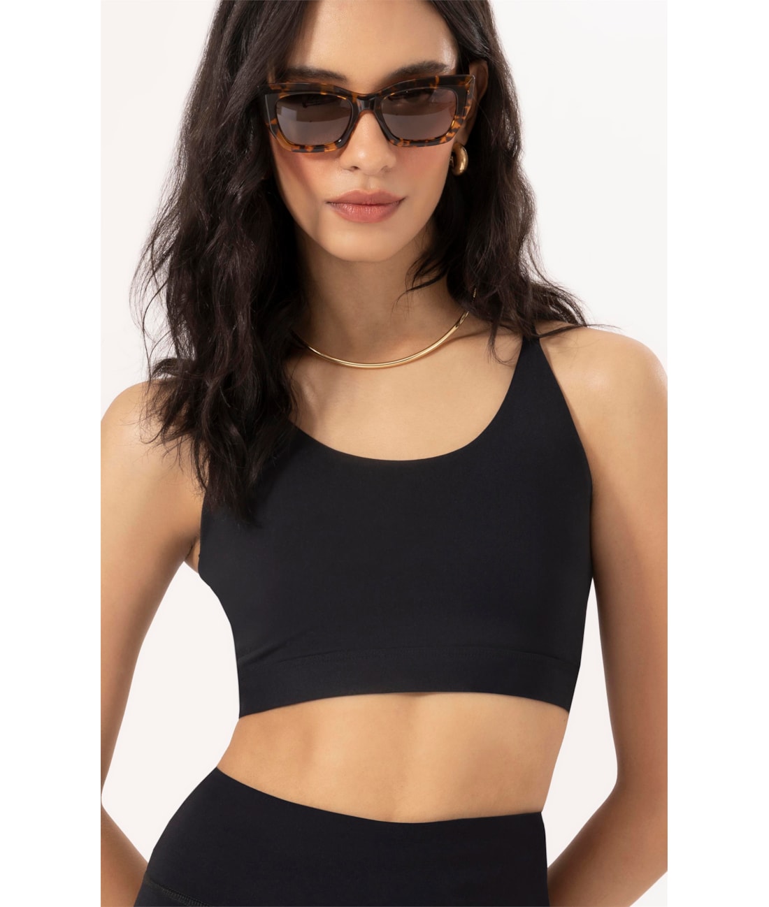 Top Wellness Alcas Poliamida Preto