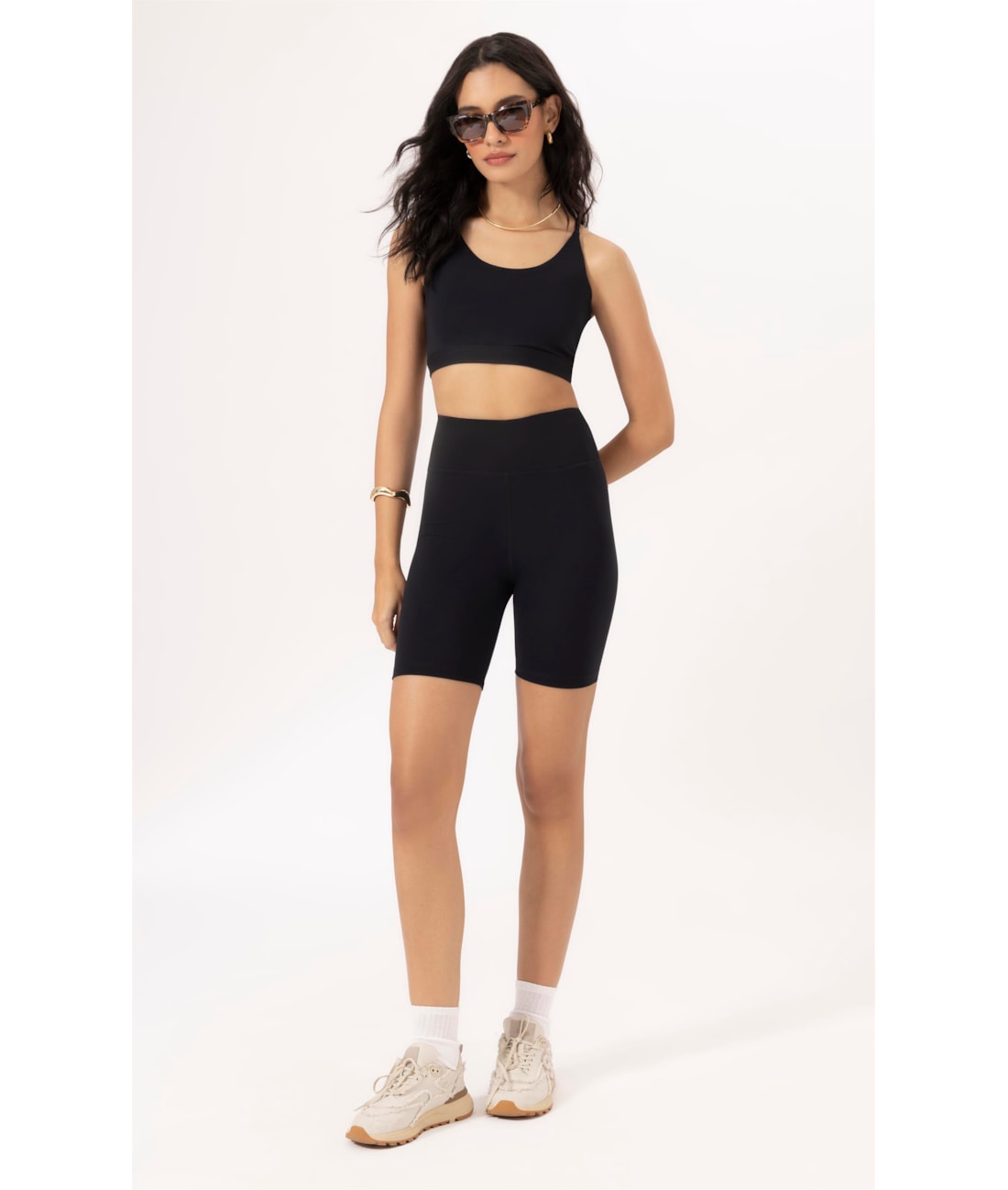 Top Wellness Alcas Poliamida Preto