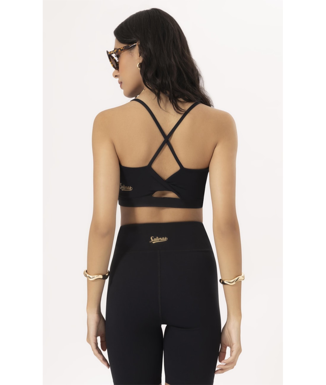 Top Wellness Alcas Poliamida Preto