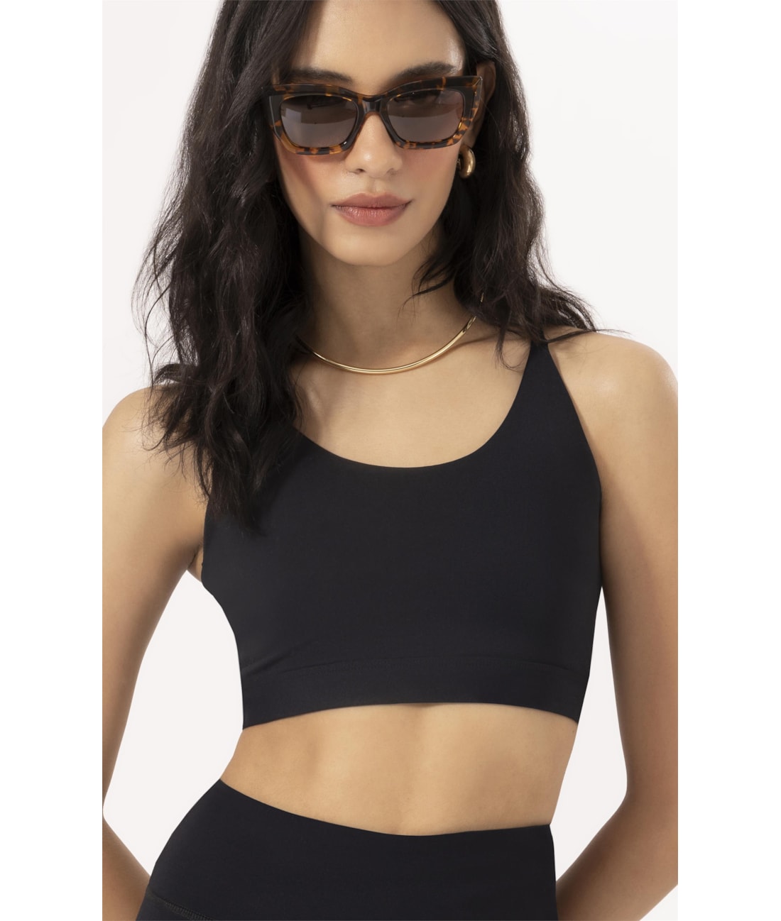 Top Wellness Alcas Poliamida Preto