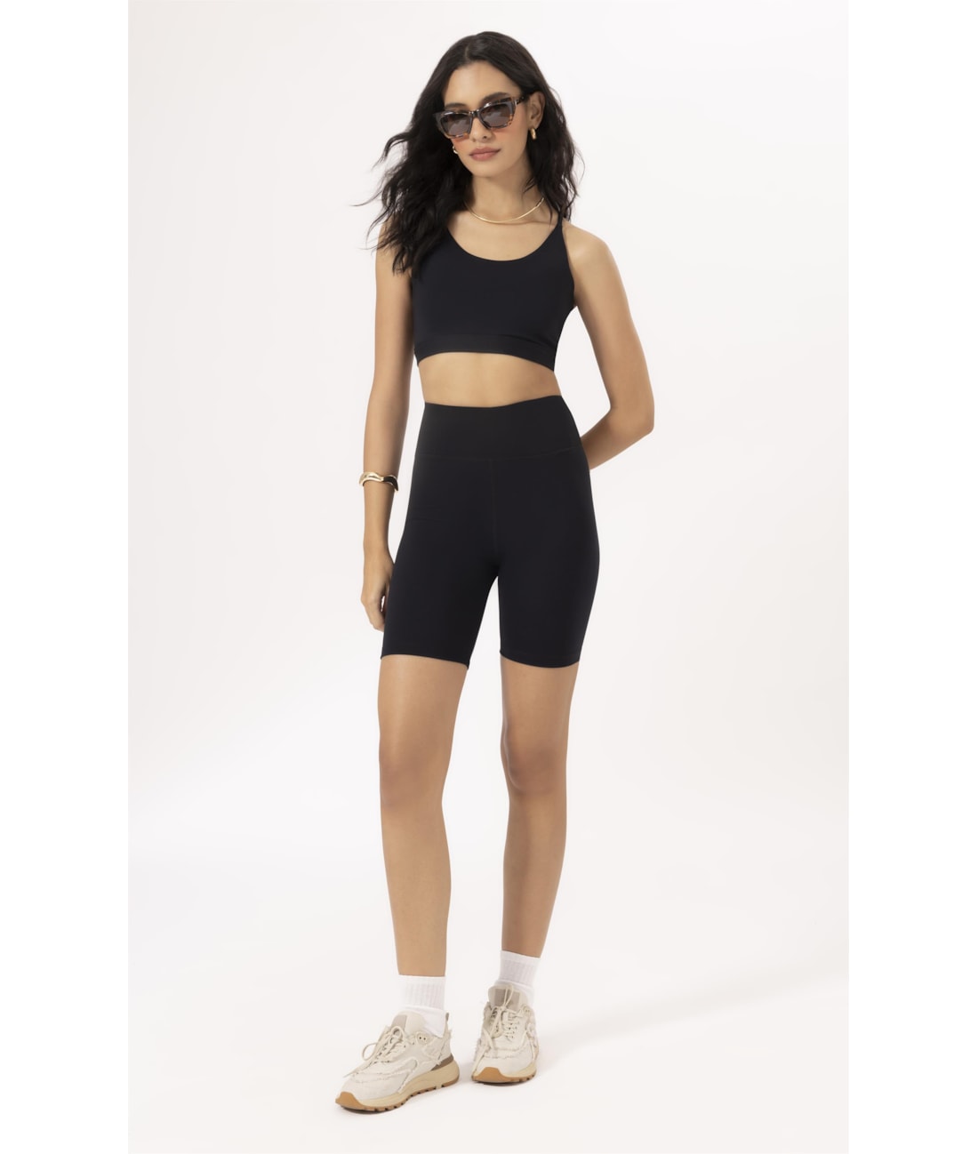 Top Wellness Alcas Poliamida Preto