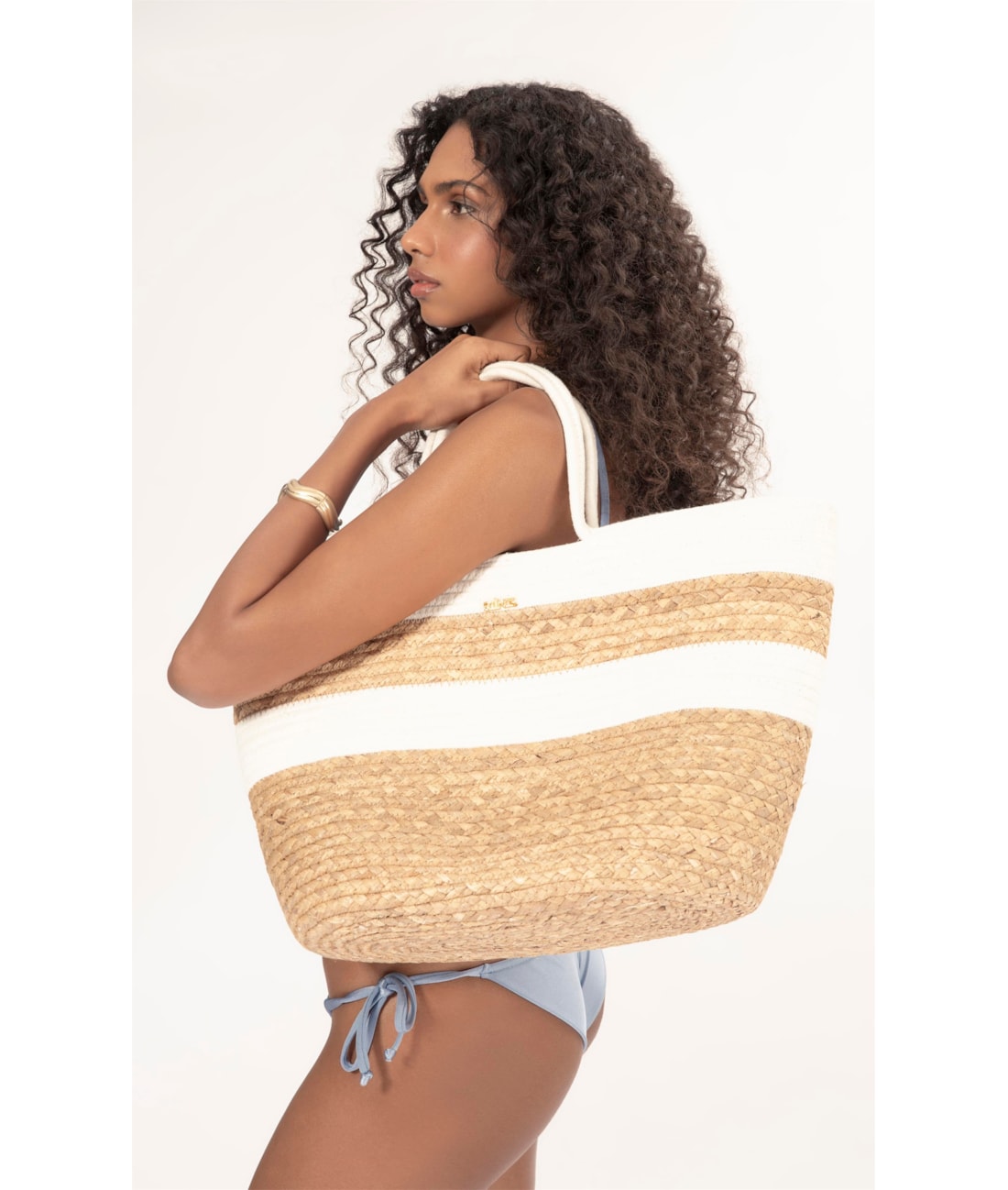 Totebag Bicolor Ylana Salinas Branco