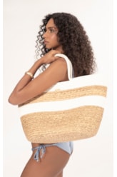 Totebag Bicolor Ylana Salinas Branco