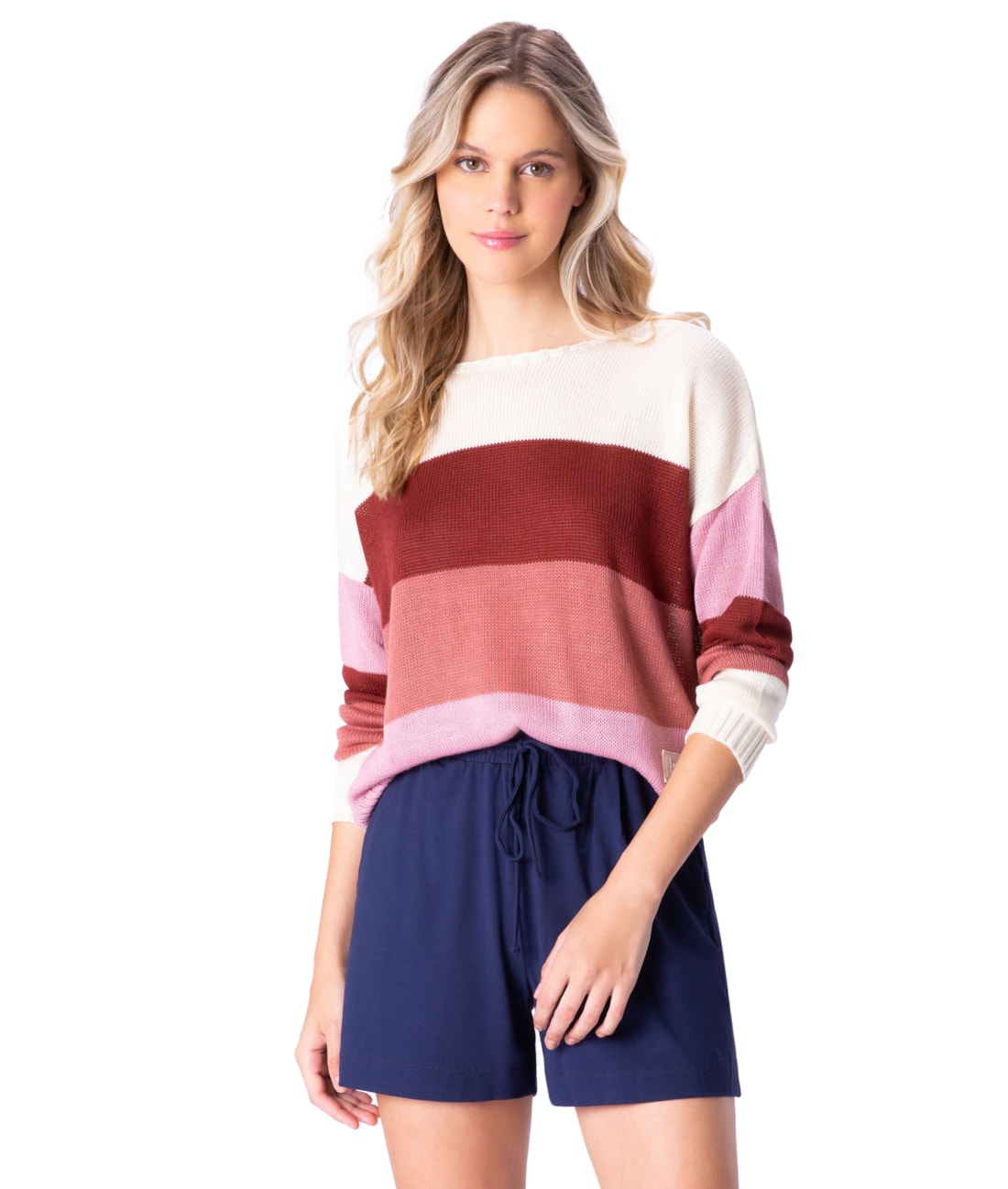 Tricot Holiday Multicolor Rosa Velho