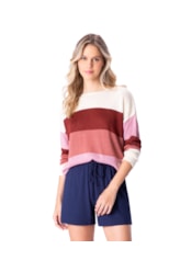 Tricot Holiday Multicolor Rosa Velho
