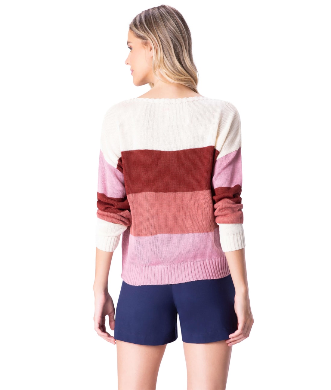 Tricot Holiday Multicolor Rosa Velho