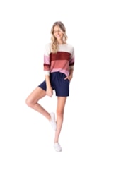 Tricot Holiday Multicolor Rosa Velho