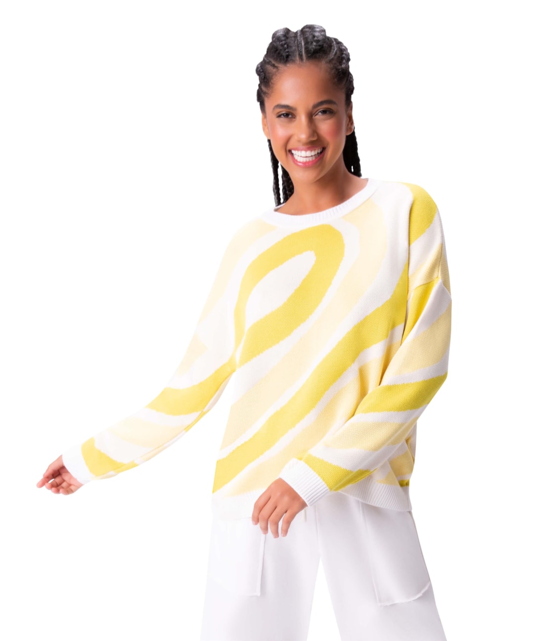 Tricot Jacquard Color Lemon