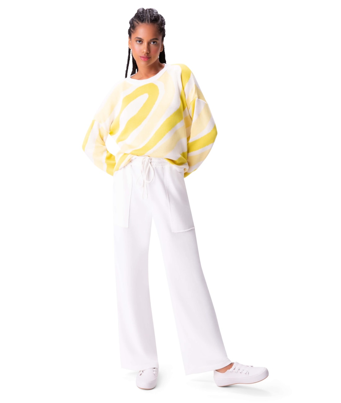 Tricot Jacquard Color Lemon