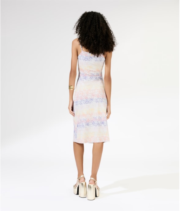 Vestido Alcinha Franzido Palm Springs Natural