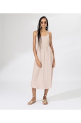 Vestido Alcinha Satin Waves Rosa Dusty