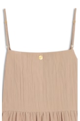 Vestido Alcinha Satin Waves Rosa Dusty