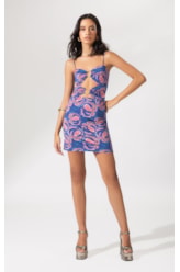 Vestido Argolas Sous  Marine Royal